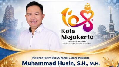 Pimpinan Perum BULOG Kantor Cabang Mojokerto, Muhammad Husin, S.H., M.H. Mengucapkan Dirgahayu Kota Mojokerto ke-108