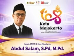 Kepala SMAN 2 Kota Mojokerto, Abdul Salam, S.Pd, M.Pd. Mengucapkan Dirgahayu Kota Mojokerto ke-108