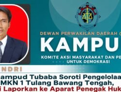 LSM Kampud Segera Buat Laporan Resmi Terkait BOS SMK N 1 TBT