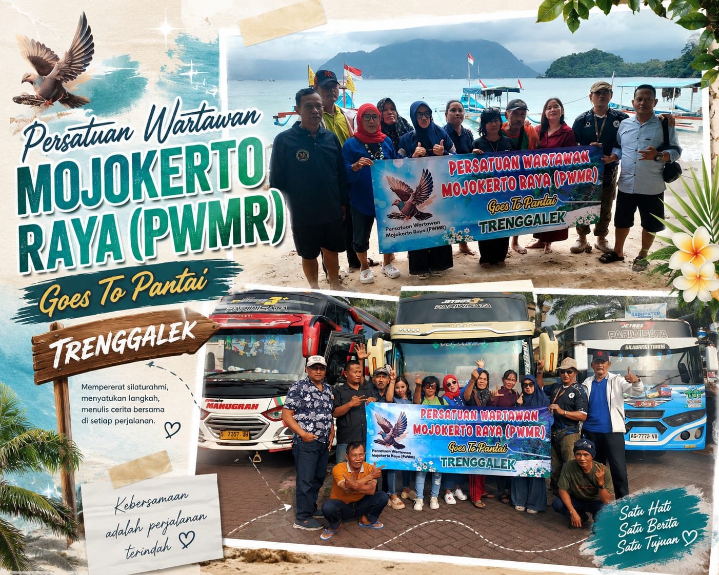 JLS Buka Akses, PWMR Lihat Langsung Dampaknya di Pantai Pasir Putih Karanggongso