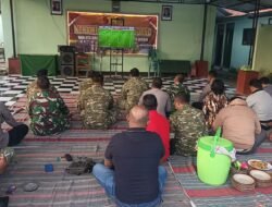 Empat Koramil di Mojokerto Gelar Nobar Piala Dunia 2026 Bersama Warga