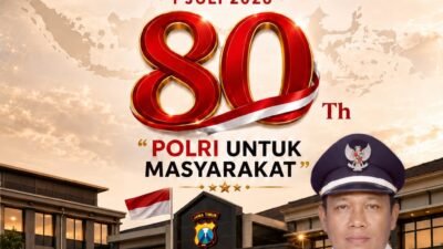 Kepala Desa Kupang, Jetis, Mojokerto Mengucapkan Selamat Hari Bhayangkara ke-80 Tahun