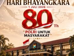 Kepala Desa Jambuwok, Trowulan, Mojokerto Mengucapkan Selamat Hari Bhayangkara ke-80 Tahun