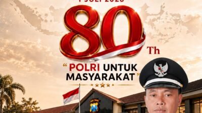 Kepala Desa Tambakagung, Puri, Mojokerto Mengucapkan Selamat Hari Bhayangkara ke-80 Tahun
