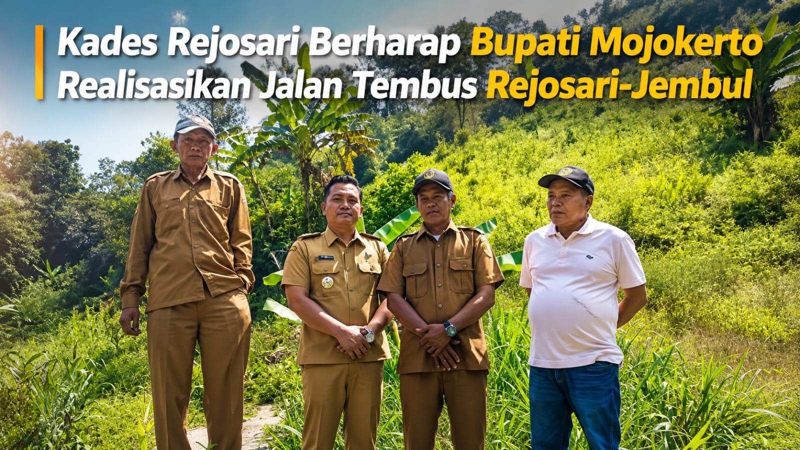 Kades Rejosari Berharap Bupati Mojokerto Realisasikan Jalan Tembus Rejosari-Jembul