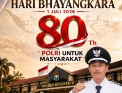 Kepala Desa Rejosari, Jatirejo, Mojokerto Mengucapkan Selamat Hari Bhayangkara ke-80 Tahun