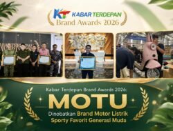 Kabar Terdepan Brand Awards 2026: MOTU Dinobatkan Brand Motor Listrik Sporty Favorit Generasi Muda