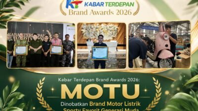 Kabar Terdepan Brand Awards 2026: MOTU Dinobatkan Brand Motor Listrik Sporty Favorit Generasi Muda
