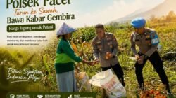Polsek Pacet Turun ke Sawah, Bawa Kabar Gembira Harga Jagung untuk Petani