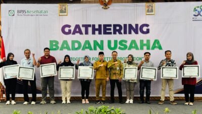 Gus Barra Apresiasi 1.068 Badan Usaha Taat JKN, Indeks Kepuasan BPJS Mojokerto Naik