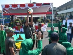 Kodim 0815 Borong Juara di HUT ke-78 Korem 082! Lomba Bola Tali Juara 1