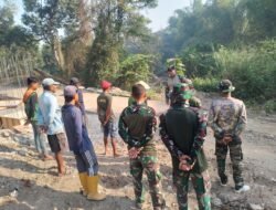 Sebelum Angkat Gelagar Baja, TNI dan Warga Mojokerto Kompak Apel Dulu: Satu Komando, Satu Semangat