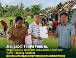 Mega saputra Bertekad Wujudkan Perubahan Nyata Untuk Kesejahteraan Masyarakat Karta Tanjung Selamat