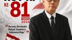 Kepala SMAN 2 Kota Mojokerto, Abdul Salam, S.Pd., M.Pd. Mengucapkan Selamat HUT RI ke-81 Tahun 2026