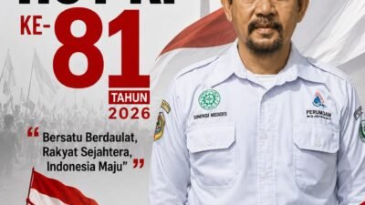 Direktur Perumdam Mojopahit Mojokerto, Fayakun Hidayat, S.H. Mengucapkan HUT RI ke-81 Tahun 2026