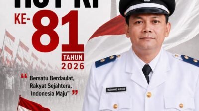 Kepala Desa Dlanggu Kabupaten Mojokerto Mengucapkan Selamat HUT RI ke-81 Tahun 2026