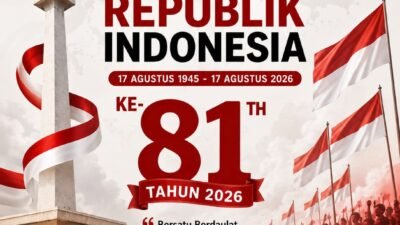 Kepala Desa Puloniti, Bangsal, Mojokerto Mengucapkan Selamat HUT RI ke-81 Tahun 2026