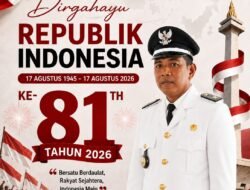 Kepala Desa Kalipuro, Pungging, Mojokerto Mengucapkan Selamat HUT RI ke-81 Tahun 2026