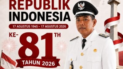 Kepala Desa Kalipuro, Pungging, Mojokerto Mengucapkan Selamat HUT RI ke-81 Tahun 2026