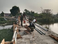 Dikebut Jelang Rampung, 7 Jembatan Perintis Garuda Kodim 0815 Mojokerto Siap Jadi Penghubung Desa