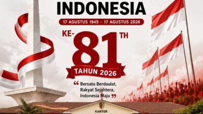 Kepala Desa Jumeneng, Mojoanyar, Mojokerto Mengucapkan Selamat HUT RI ke-81 Tahun 2026