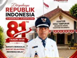 Kepala Desa Tempuran, Sooko, Mojokerto Mengucapkan Selamat HUT RI ke-81 Tahun 2026