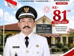 Kepala Desa Duyung, Trawas, Mojokerto Mengucapkan Selamat HUT RI ke-81 Tahun 2026