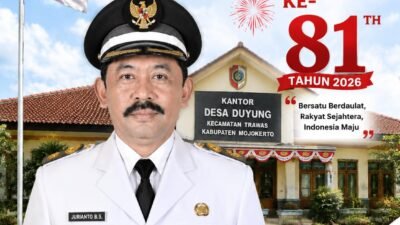 Kepala Desa Duyung, Trawas, Mojokerto Mengucapkan Selamat HUT RI ke-81 Tahun 2026