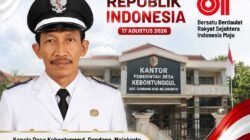 Kepala Desa Kebontunggul, Gondang, Mojokerto Mengucapkan Dirgahayu RI ke-81 Tahun
