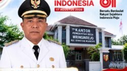 Kepala Desa Wringinrejo, Sooko, Mojokerto Mengucapkan Dirgahayu RI ke-81 Tahun