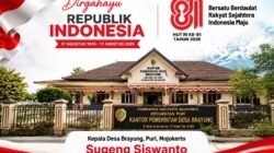 Kepala Desa Brayung, Puri, Mojokerto Mengucapkan Dirgahayu RI ke-81 Tahun