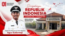 Kepala Desa Warugunung, Pacet, Mojokerto Mengucapkan Selamat HUT RI ke-81 Tahun