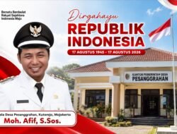 Kepala Desa Pesanggrahan, Kutorejo, Mojokerto Mengucapkan Selamat HUT RI ke-81 Tahun