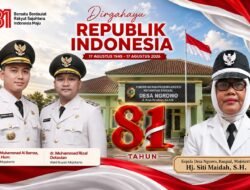 Kepala Desa Ngrowo, Bangsal, Mojokerto Mengucapkan HUT RI ke-81
