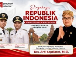 Kepala Dinas Kebudayaan, Kepemudaan, Olahraga dan Pariwisata Kabupaten Mojokerto Mengucapkan Dirgahayu RI ke-81 Tahun