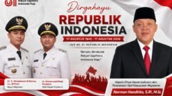 Kepala Dinas Kependudukan dan Pencatatan Sipil Kabupaten Mojokerto Mengucapkan Dirgahayu RI ke-81 Tahun