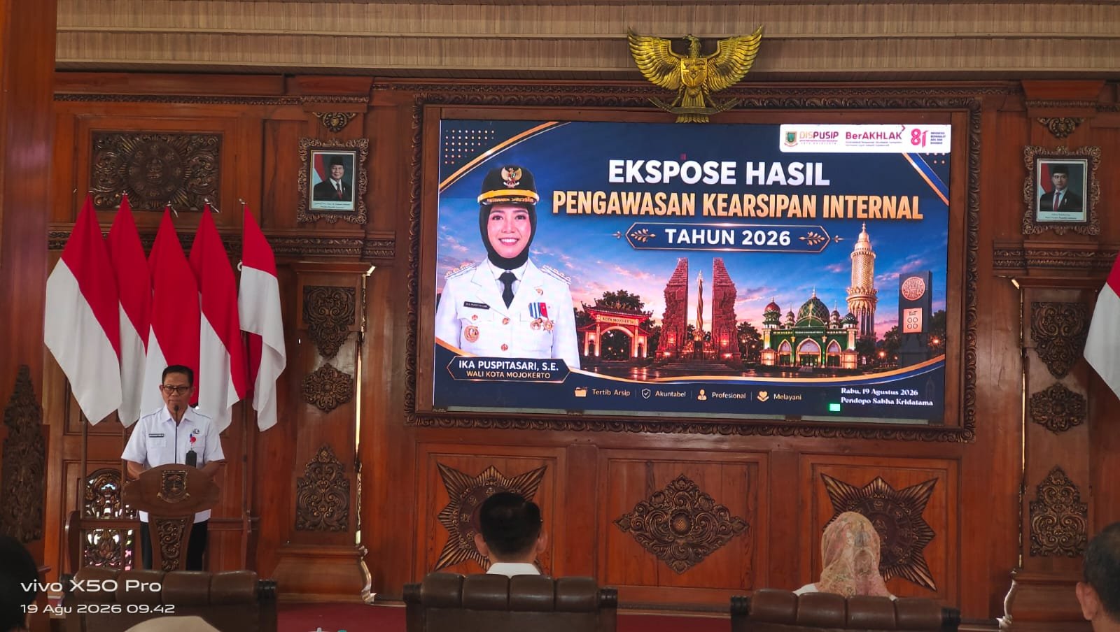 10 OPD Raih Piagam, Kinerja Kearsipan Pemkot Mojokerto Terus Naik