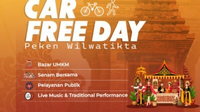 Car Free Day di Jalan R.A. Basuni Sooko Mojokerto, Minggu 30 Agustus 2026