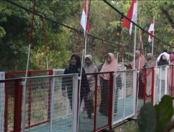 Resmi Dibuka! Jembatan Gantung Merah Putih “Garuda Tumapel” Hubungkan Warga Dlanggu