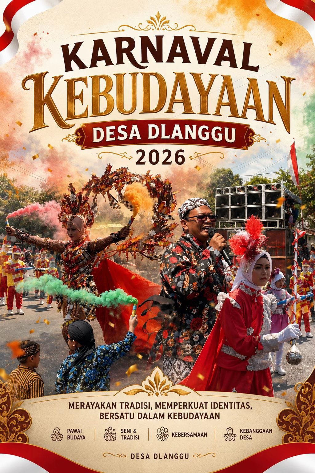 Karnaval Kebudayaan Desa Dlanggu 2026, Kepala Desa Dlanggu: Sarana Perkuat Persatuan dan Budaya