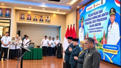 Gebrakan Bupati Barra: Lantik 28 Pejabat Fungsional dan Kukuhkan 7 Pejabat Riset, Wajibkan Kebijakan Mojokerto Pakai Data dan Hasil Riset
