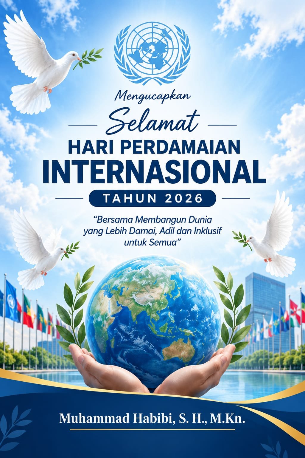 Muhammad Habibi, S. H., M.Kn. Mengucapkan Selamat Hari Perdamaian Internasional Tahun 2026