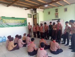40 Anggota Baru Antusias! Koramil 0815/03 Sooko Kenalkan Saka Wira Kartika Lewat MPLK Perdana