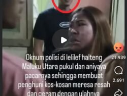 Viral! Video 3 Menit Diduga Oknum Polisi di Halteng Aniaya Pacar di Kos, Tangis Histeris Korban Bikin Warga Geram