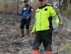Gerak Cepat Polsek Pacet, TNI, Perhutani dan Warga Padamkan Kebakaran Hutan di Petak 26 Pacet