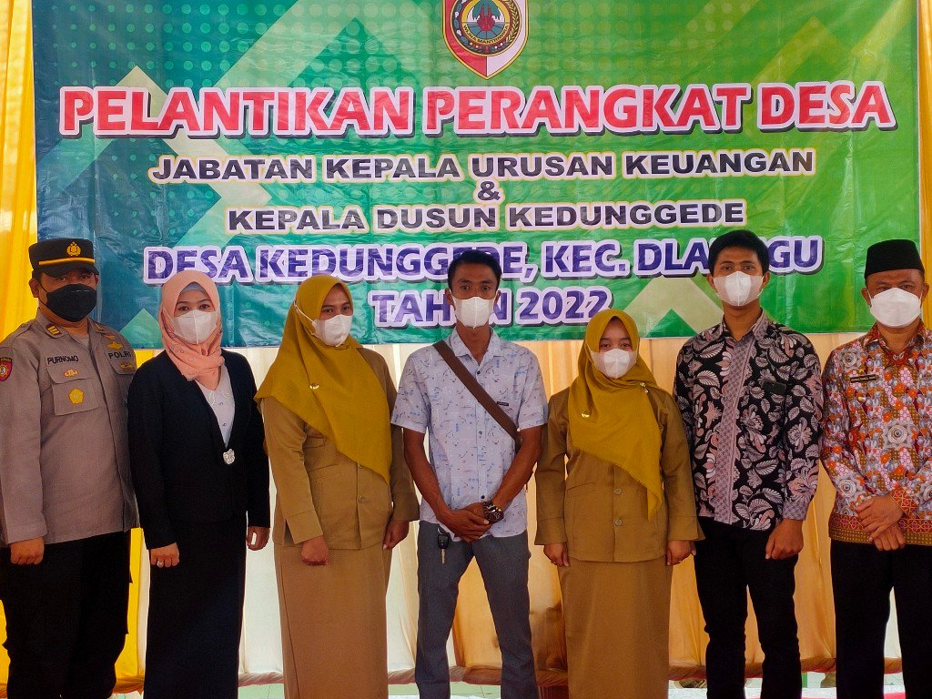 Kaur Keuangan Desa Kedunggede dan Kepala Dusun Kedunggede Resmi Dilantik