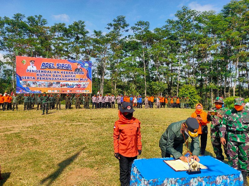 Bupati Mojokerto Pimpin Apel Siaga Karhutla di Poeteok Soeko