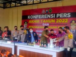Polres Mojokerto Gelar Konferensi Pers Akhir Tahun