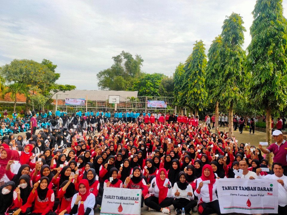 Bupati Mojokerto Galakkan Minum Tablet Tambah Darah di SMAN 1 Bangsal