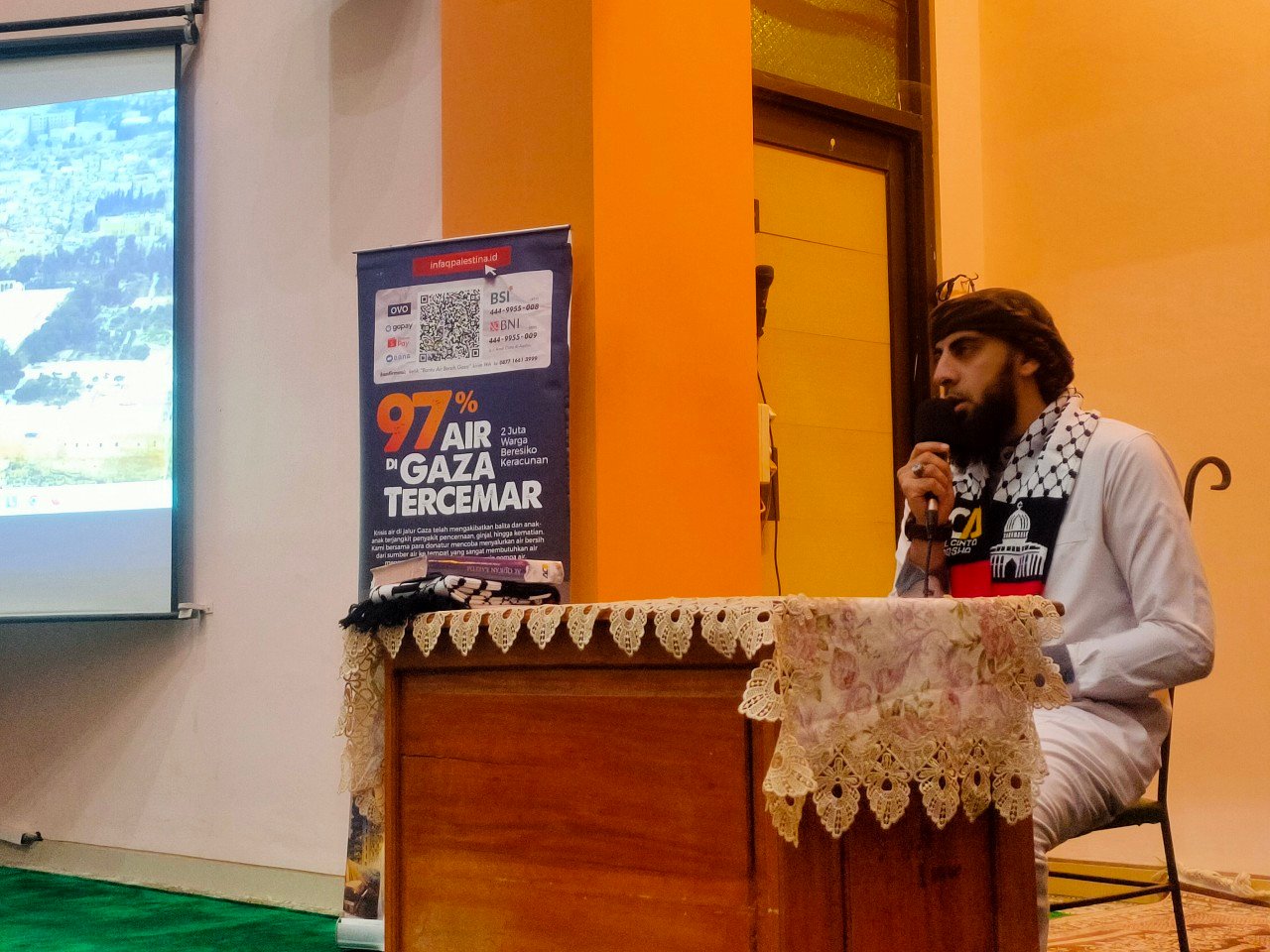 Amal Cinta Al Aqsa Adakan Kajian Baitul Maqdis Bersama Syeikh Annas Jabeer di Mojokerto